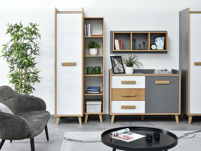 Policová skriňa Sobrepuso S02 (biela)