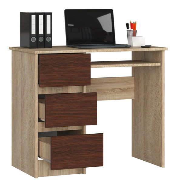 PC stolić Benicio (hrast sonoma + wenge) (L)