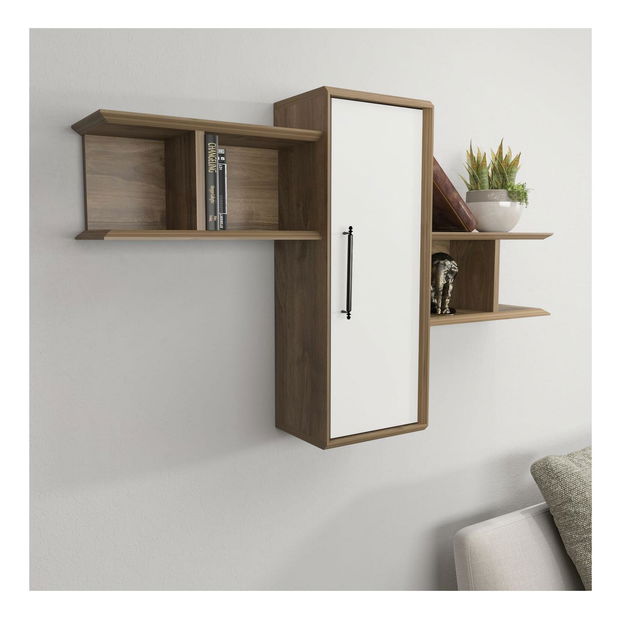 Sustav polica Olidella (orah + bijela)