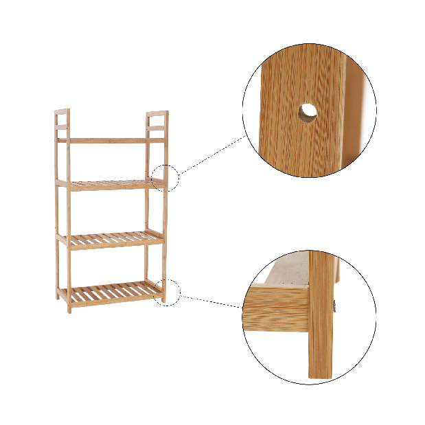 Raft 4-rafturi Andor TYP 2 (bambus natural)