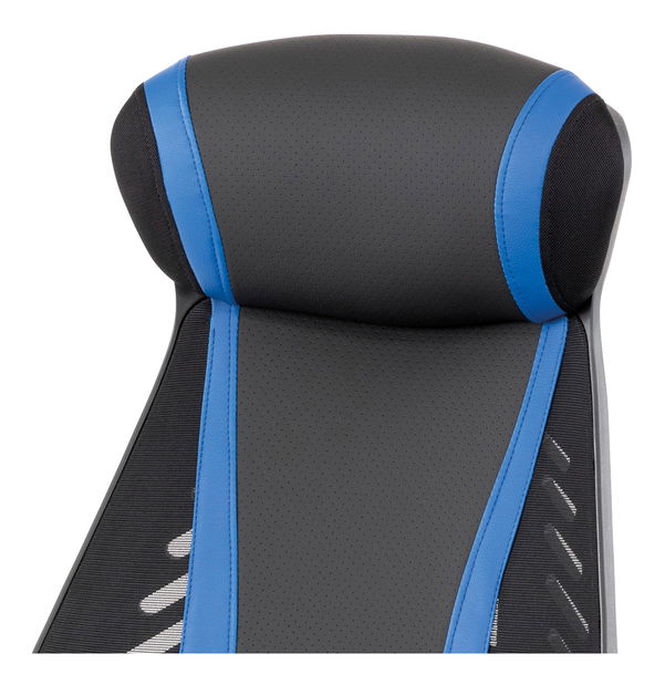 Fotoliu de birou/ gaming Ymbun-Y213-BLUE (negru + albastru)