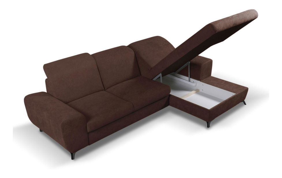 Rohová sedacia súprava Altham (hnedá) (P)