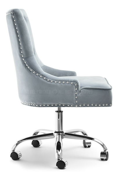 Stolička Sonia (sivá + chrómová)