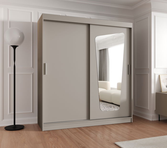 Šatníková skriňa 180 cm Mokka (kašmír)