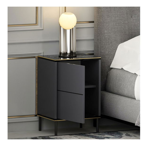 Noćni stolić Iris (antracit)