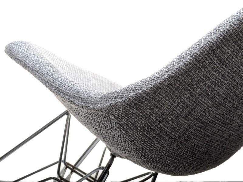 Stolička Epsie (sivá + chrómová)