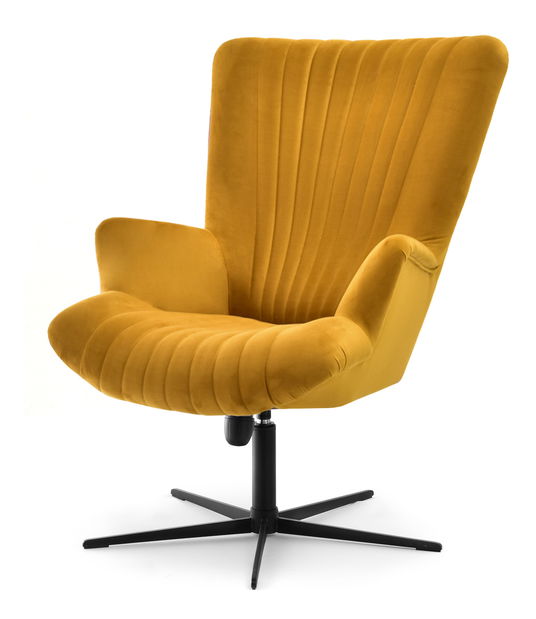 Relaxačné kreslo Elesenta (medová + čierna)