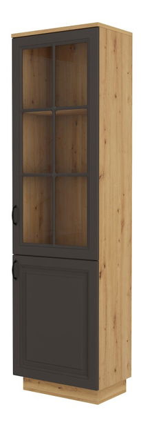 Vitrina Flaminia Whar (Hrast artisan + grafit)