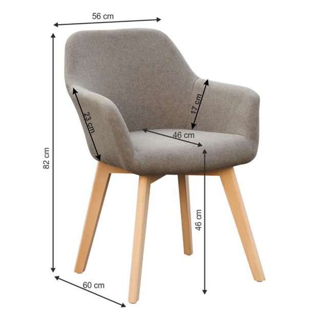 Fotoliu de design Clorita (Maro)