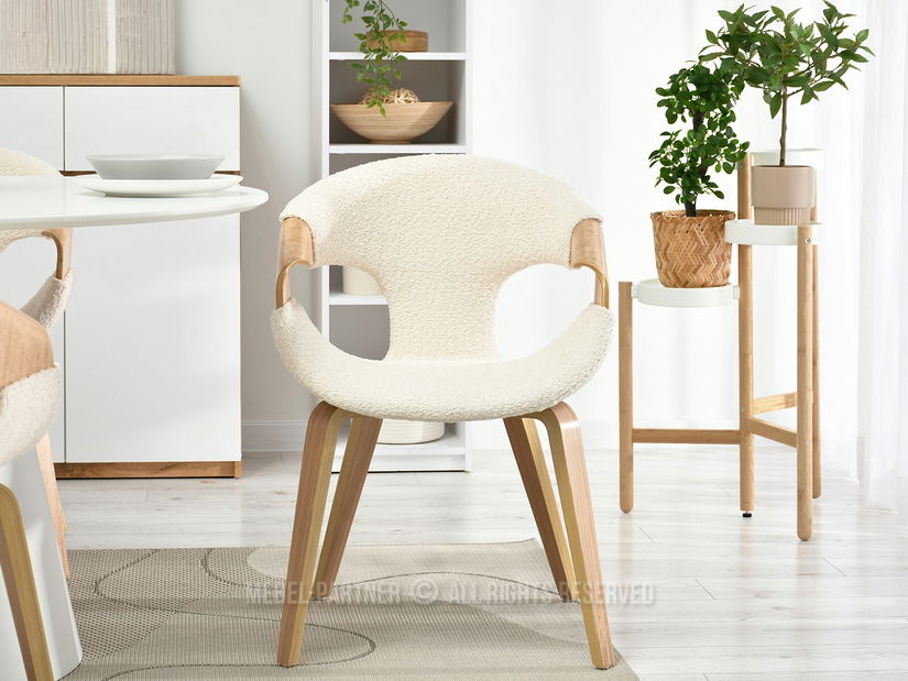 Scaun Kurt (stejar + crem)