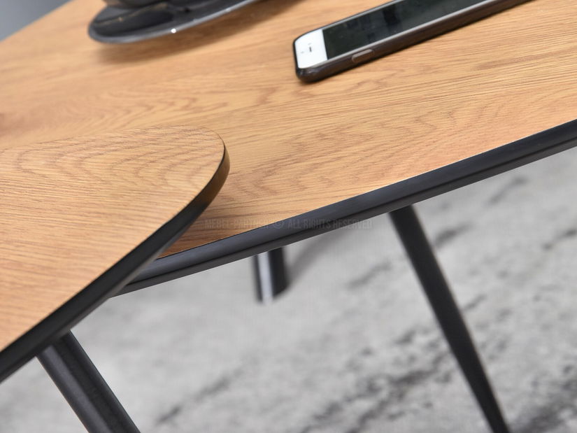 Dohányzóasztal Rossi Zest Xl (tölgy + fekete)