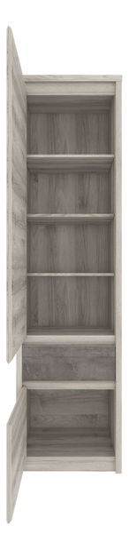 Polcos szekrény Japon (nairobi gesztenye + ónix)