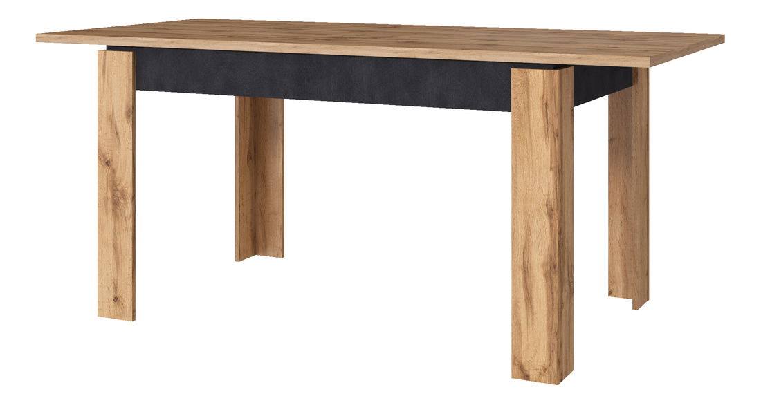 Széthúzható étkezőasztal 130-175 cm Nella (wotan tölgy + matera)