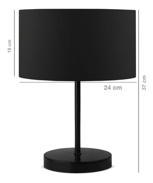 Stolová lampa Normolenzzo 1 (čierna)