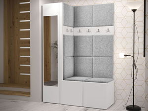 Mobilier hol Tovenaz X (alb + gri deschis)