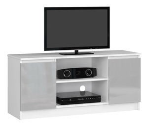 TV stolić Darian (bijela + cappuccino sjaj)