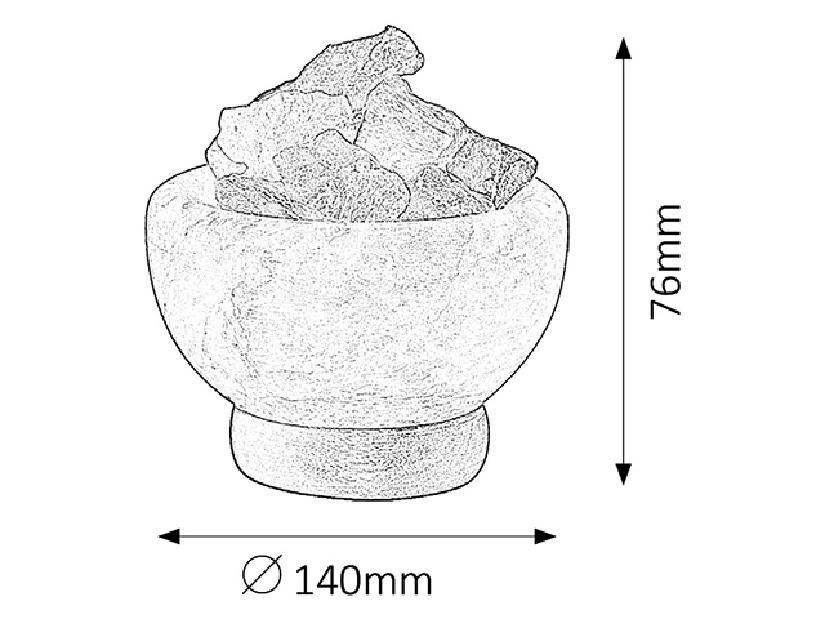 Dekoratívne svietidlo Fuji 4097 (hnedá)