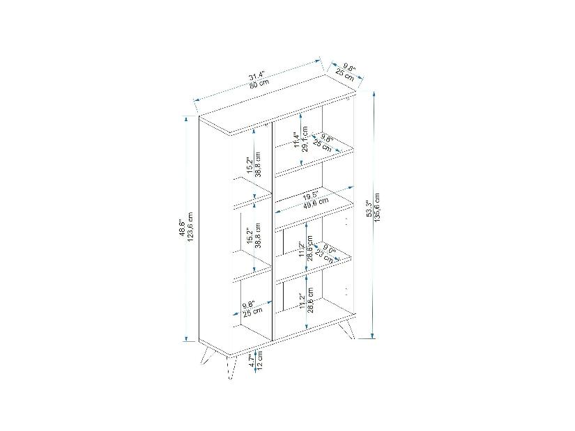 Raft Pudede (Nuc deschis + antracit) 