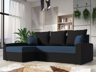 Kutna garnitura Pomada  (tamnoplava + crna)