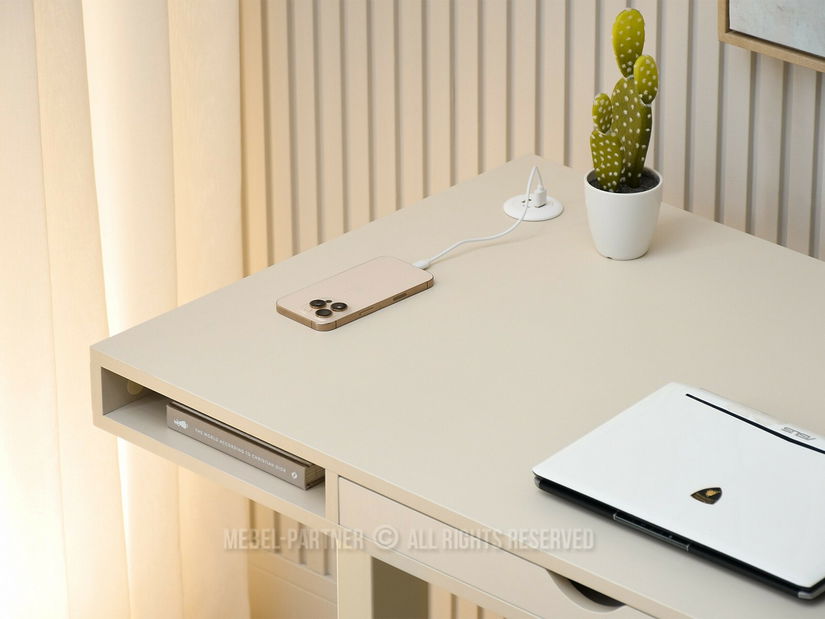 Masă PC cu înălțime reglabilă Occott 120 (crem)