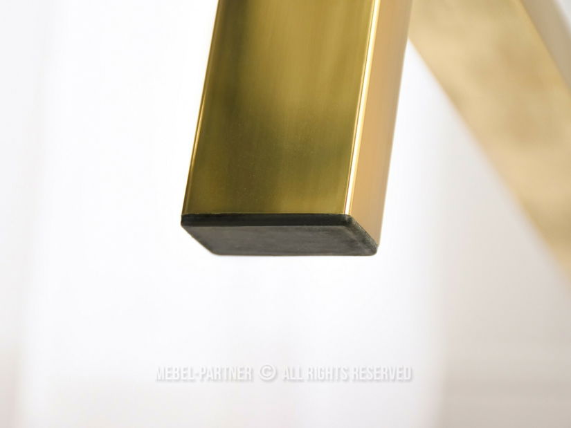 PC stolík Lazuli (sklo + zlatá)