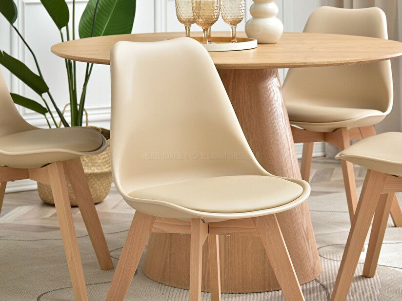 Stolica Large Wood (bež + crna)