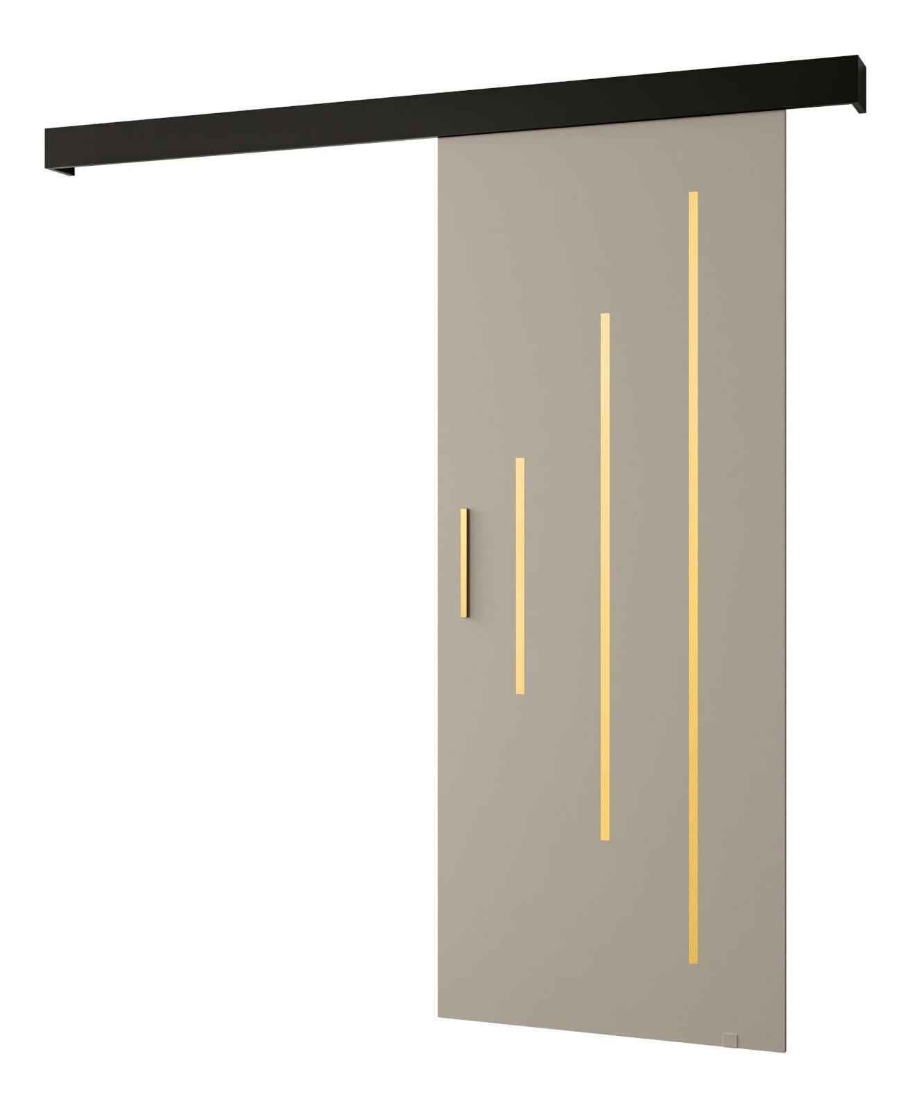 Klizna vrata 70 cm Slavdro 3 (kašmir + crna mat)