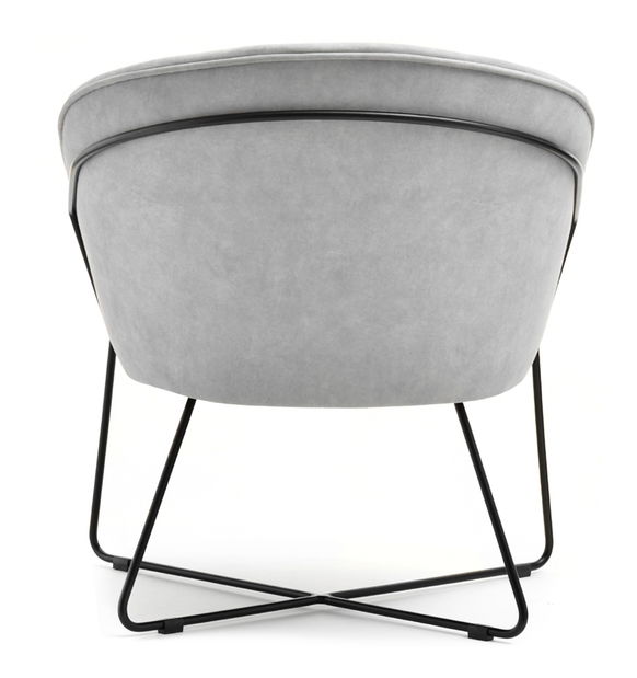 Relaxačné kreslo Lagooza (sivá + čierna)