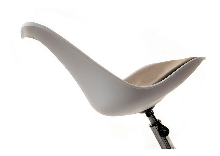 Stolička Large Otoc (biela + čierna + chrómová)