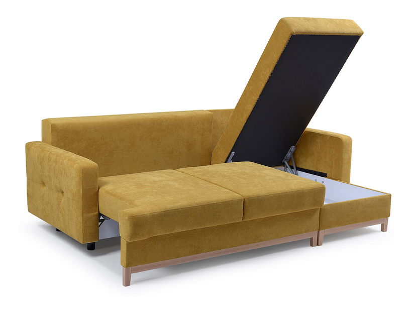 Rohová sedačka Zaron (žltá) (P)