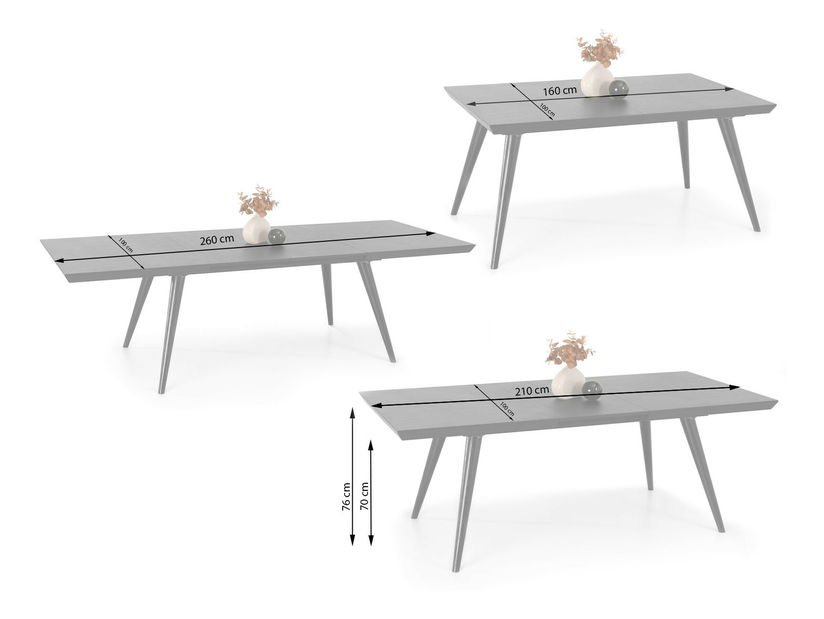 Masă sufragerie Reitero (negru)