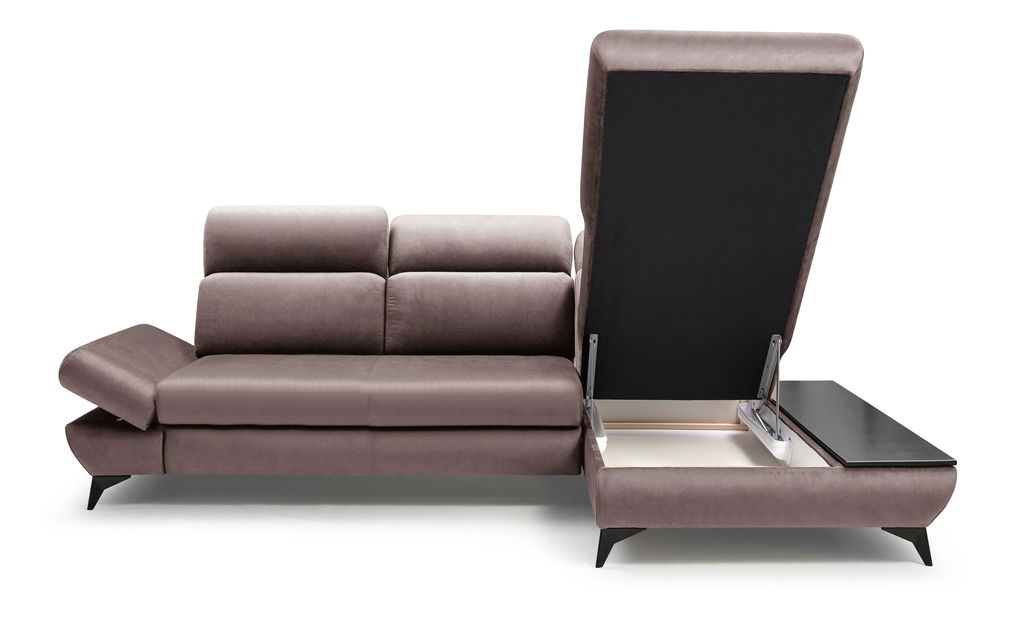 Rohová sedacia súprava Titan (sivá) (P)