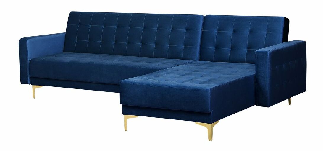 Rohová sedačka Aberlady 4 (námornícka modrá) (P)