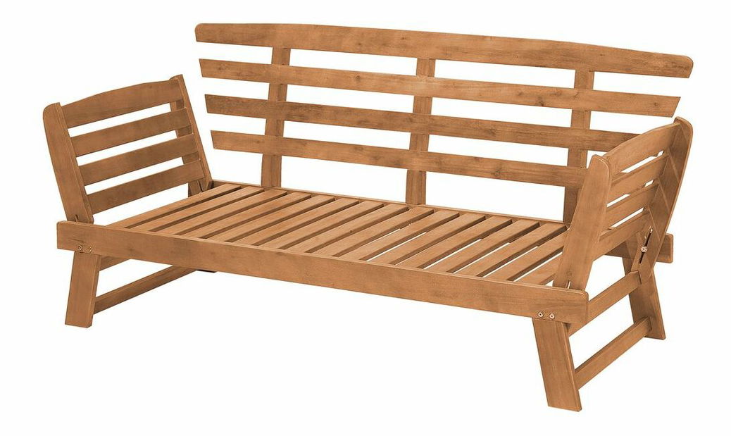 Bancă de grădină Pordenone (lemne deschis)