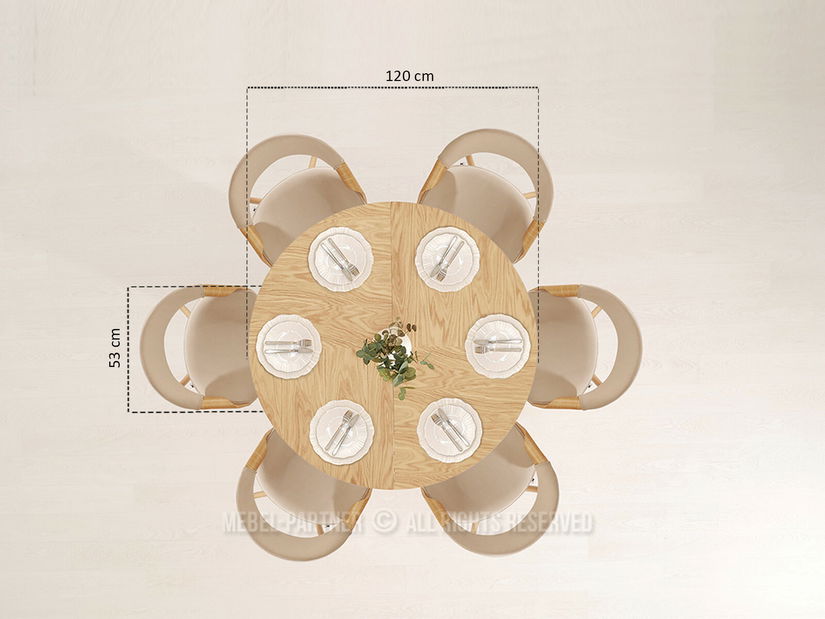 Blagovaonski stol Automoviles (hrast + crna)