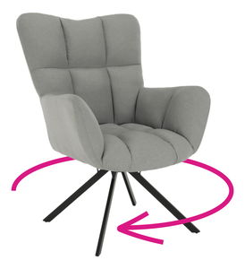 Fotoliu de design Komand (gri)