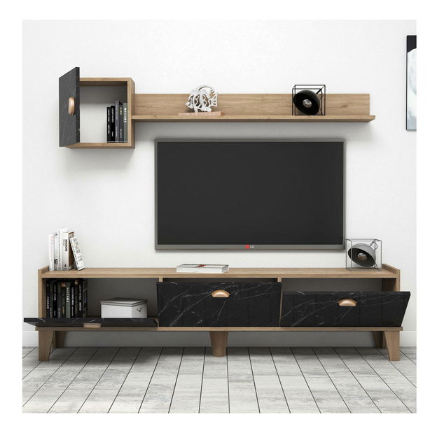 Obývacia stena Summer (dub + mramor)