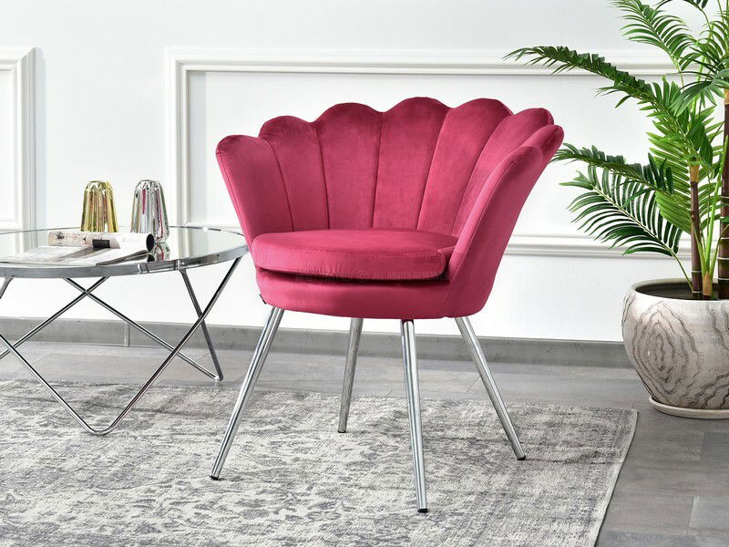 Fotel Lasair (rózsaszín + fekete)