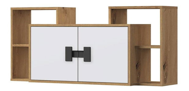 Vitrina Marcel TE12 (hrast artisan + bijela)