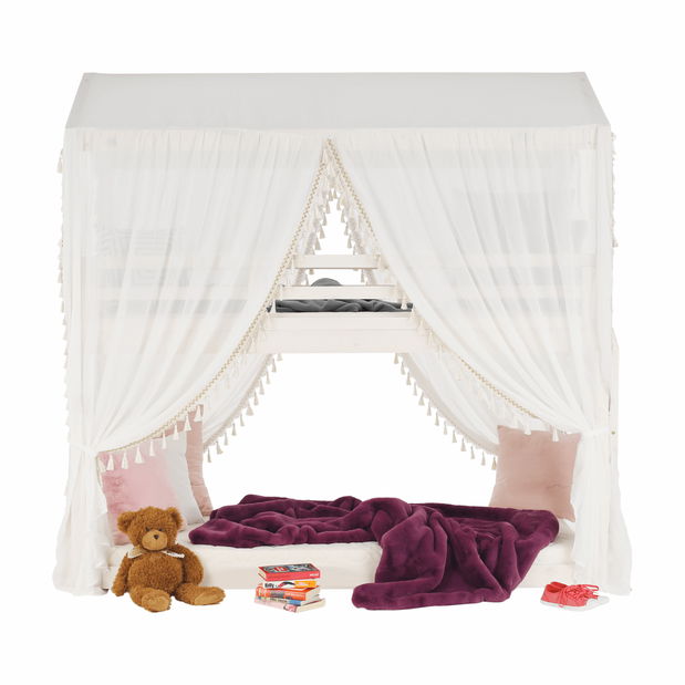 Dječji krevet na kat 90 cm Zerlo (s podnicama)