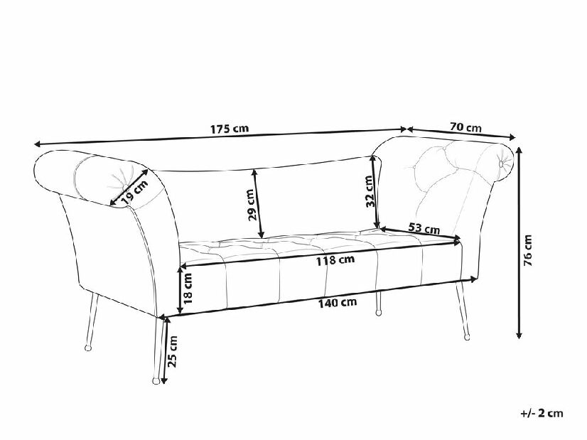 Sofa NANALI (tamno zelena)