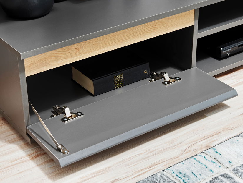 Obývacia stena Marc 29 ANWT MD (antracit + dub wotan) (s osvetlením)