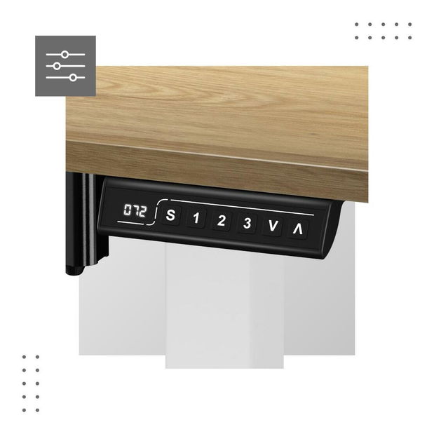 Masă PC Legend 7.0 (alb + craft)