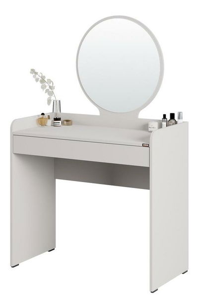 Toaletni stolić Trinity 1 (bijela) (s ogledalom)