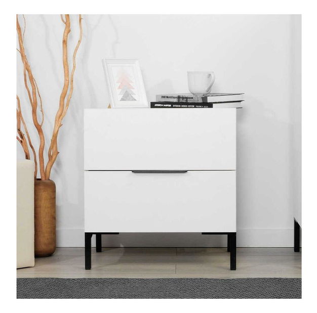 Éjjeliszekrény Kiran 1 (fehér)