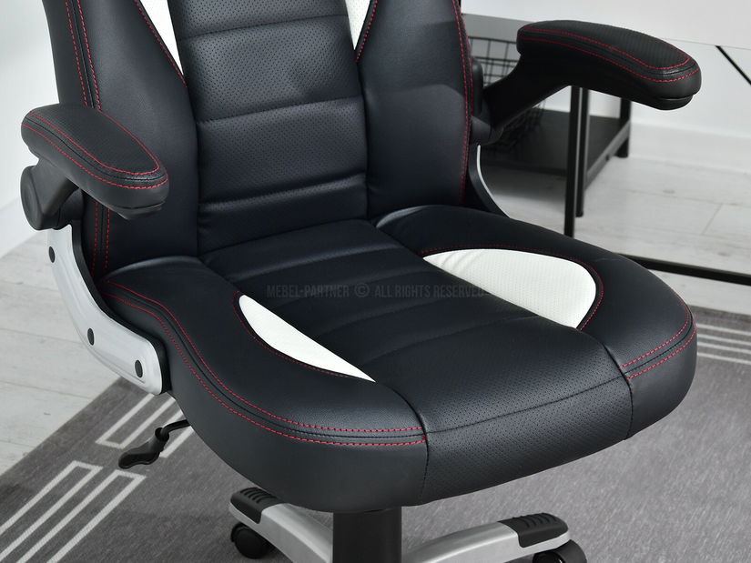 Gamer szék Race (fehér + szürke)