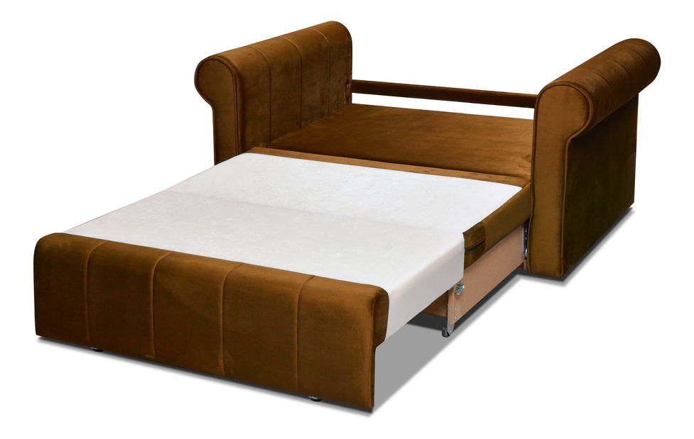 Kétszemélyes kanapé- Lore II (fémes mustár)