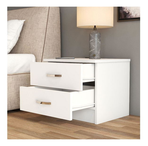 Noćni stolić Kedapi 2 (bijela)