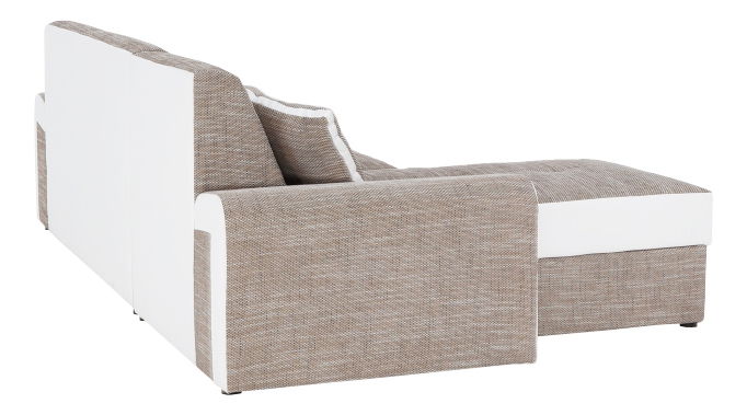 Sarokkanapé Pedro (barna + fehér) (B)