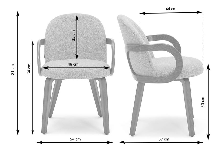 Scaun sufragerie Midieron (bej)